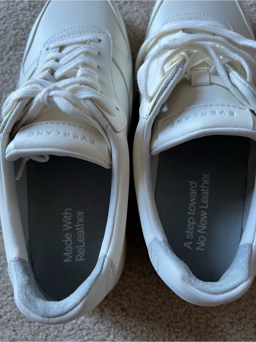 Everlane White ReLeather Low-Top Sneakers